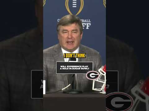 Kirby Smart on how experience could play a factor in CFP games 👏 #cfp #georgia #sugarbowl