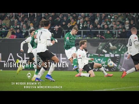 SV Werder Bremen – Borussia M´gladbach 1:1 | „Der Frust überwiegt“ | Highlights und Interviews