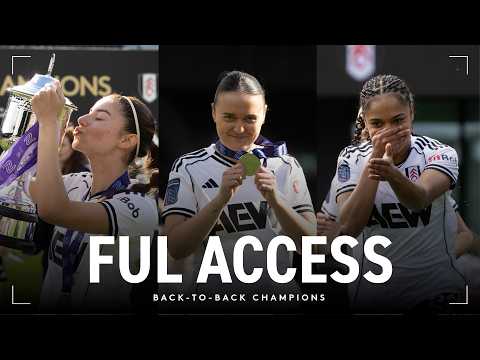BACK-TO-BACK CHAMPIONS 🏆 | Behind-the-Scenes of Fulham Women's trophy presentation 🤳