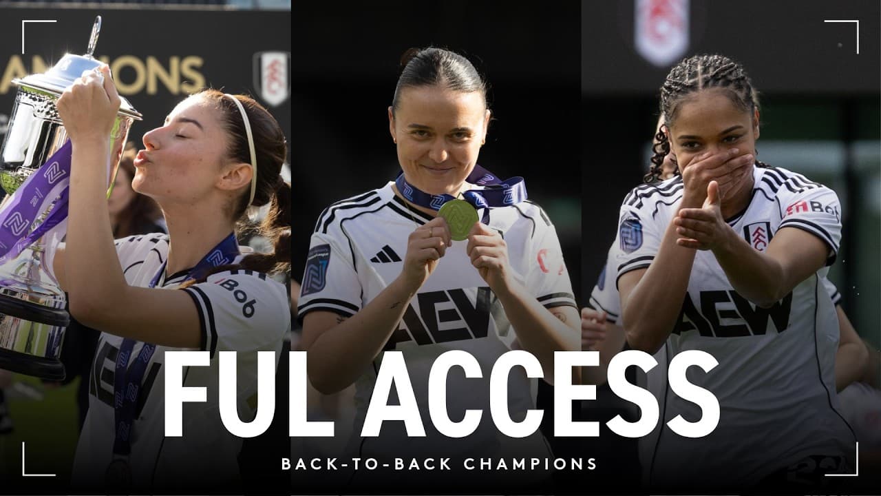 BACK-TO-BACK CHAMPIONS 🏆 | Behind-the-Scenes of Fulham Women's trophy presentation 🤳
