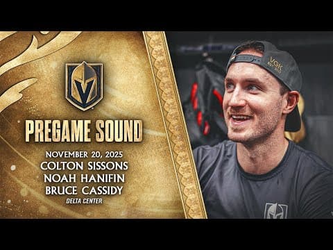 🎥 PREGAME SOUND: Sissons, Hanifin & Cassidy