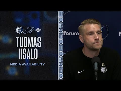 Tuomas Iisalo Press Conference | Grizzlies vs. Lakers