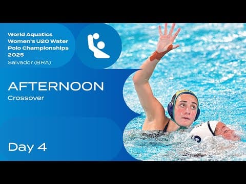 Day 4 Afternoon Highlights | Women’s U20 Water Polo 2025 Crossover Matches