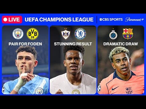 UEFA Champions League 24/7 ⭐ | MD4: Barça, Chelsea & MORE | Thursday 1/8 | CBS Sports Golazo