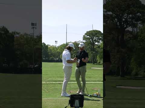 BTS of Tommy Fleetwood dialing in his R7 Quad Mini gamer back in May. Since then, it hasn't left.