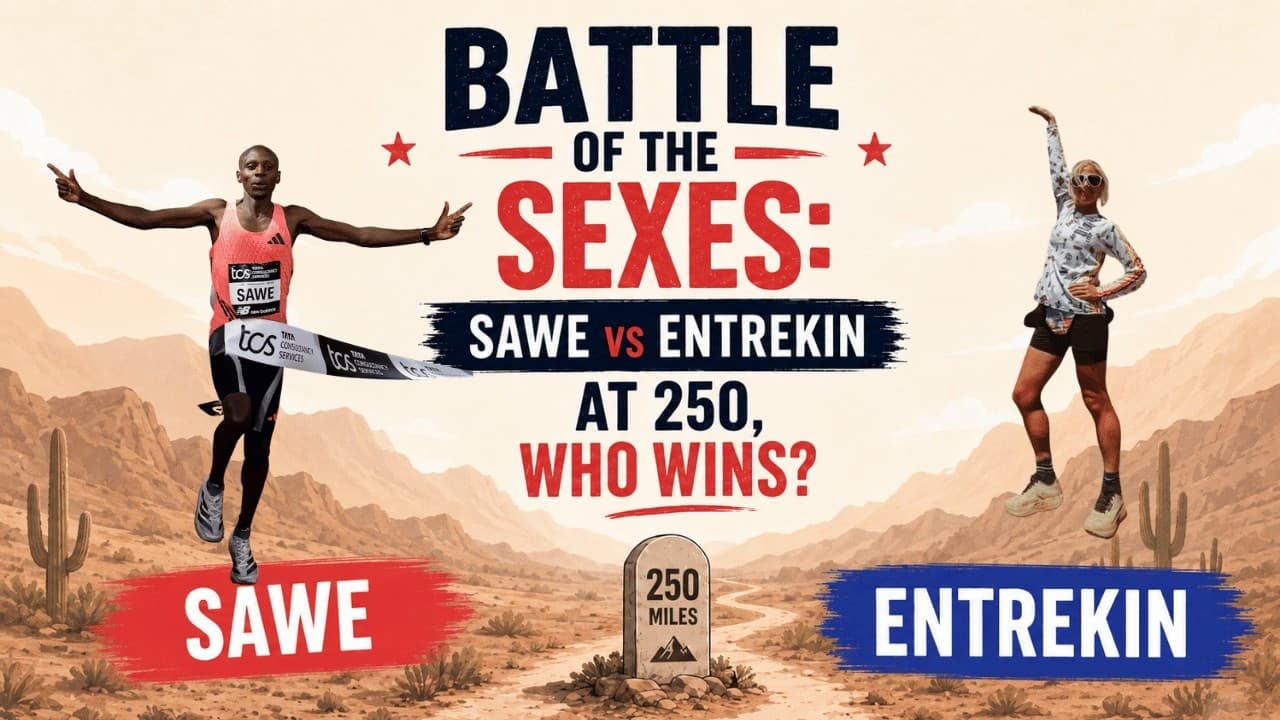 Sabastian Sawe vs. Rachel Entrekin: Who wins a 250-mile match race?