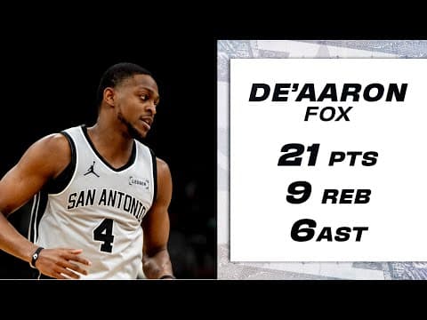 De'Aaron Fox Does a Little Bit of Everything in Win vs. Boston!