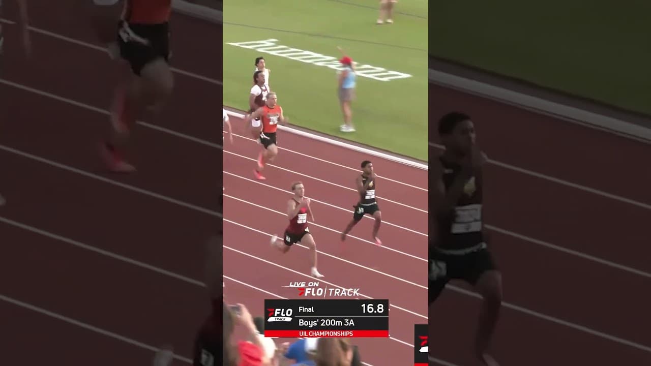 Camden Capehart doubled back to take the UIL Texas State 3A 200m Title in 20.48 (+2.4).