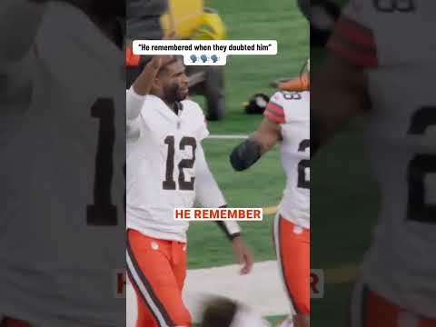Shedeur Sanders knew his teammate would make the game-winning FG 🙌 (via @browns/TT)