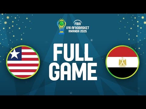 LIVE - Liberia v Egypt | FIBA U16 AfroBasket 2025 | Group Phase