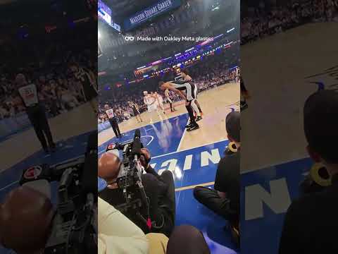 pov: you're watching the knicks game from alumni row😤 #nyknicks #nba #nbafinals