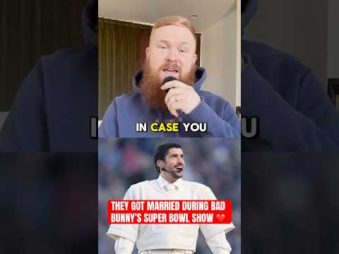 This couple got MARRIED during Bad Bunny’s Super Bowl set ❤️🔥