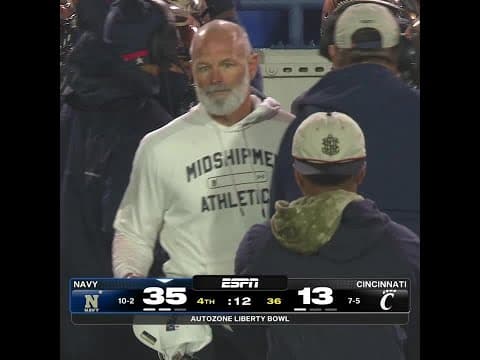Navy closes out their winningest two-year span EVER with a victory at the AutoZone Liberty Bowl 🔥🙌