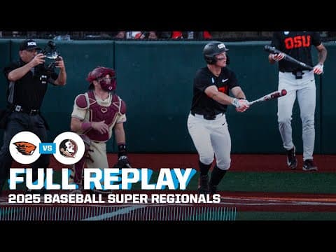 Oregon State vs. Florida State: 2025 NCAA baseball super regionals Game 3 | FULL REPLAY
