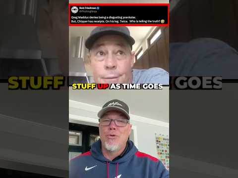 Greg Maddux denies being a disgusting prankster. But, Chipper has receipts. Who’s tellin the truth?