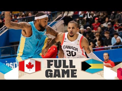 LIVE - Canada v Bahamas | FIBA Basketball World Cup 2027 Americas Qualifiers