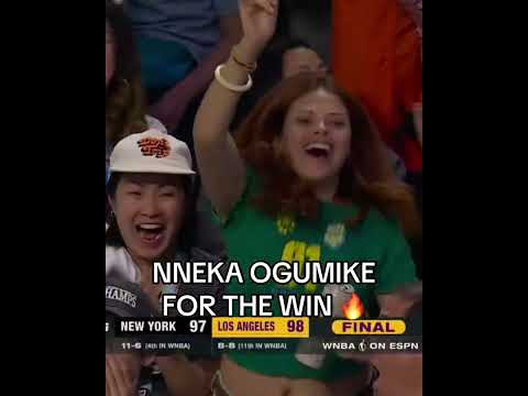 Nneka wins the 30th anniversary game at the buzzer for the Sparks⚡️😤