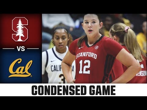 Stanford vs. Cal Condensed Game | 2025-26 ACC Women's Basketball