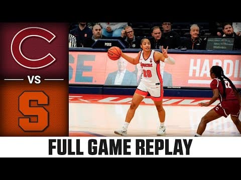 Colgate vs. Syracuse Full Game Replay | 2025-26 ACC Women's Basketball