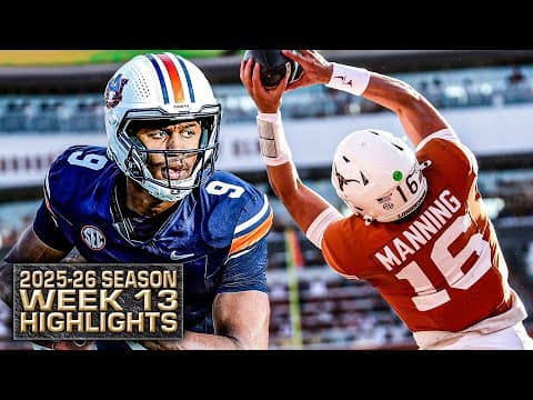 WEEK 13 HIGHLIGHTS from the 2025-26 college football season 🎥 | ESPN College Football