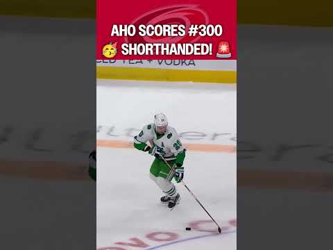 Aho's 300th is a shorthanded BEAUTY! 😍
