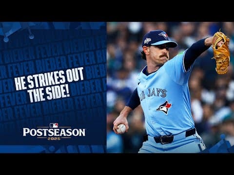 Shane Bieber strikes out the side against the Mariners in the 2nd inning!