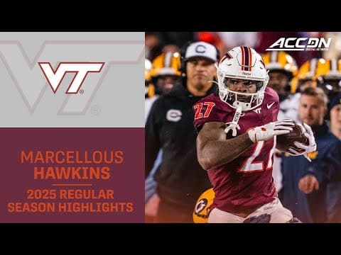 Marcellous Hawkins 2025 Regular Season Highlights | Virginia Tech Running Back