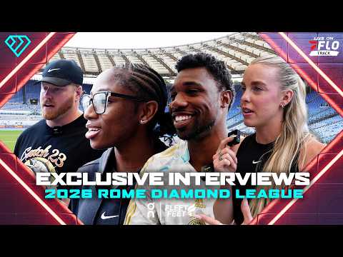 2026 Rome Diamond League Pre-Meet Interviews, Lyles, Jefferson-Wooden, Hodgkinson, and Crouser