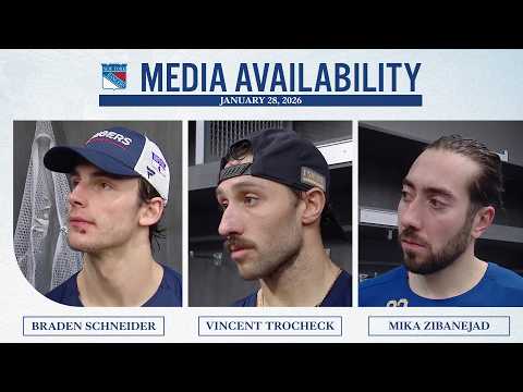 NYR at NYI: B. Schneider, V. Trocheck & M. Zibanejad Postgame Media Availability | Jan. 28, 2026