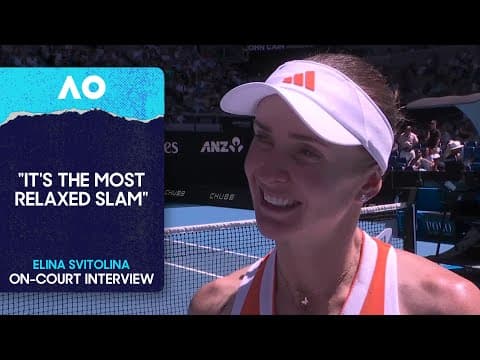 Elina Svitolina On-Court Interview | Australian Open 2026 First Round