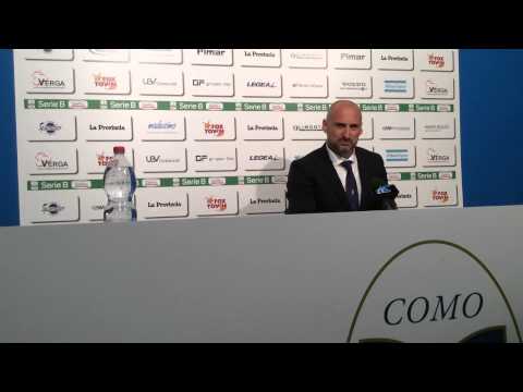 Mister Festa in conferenza stampa COMO-PESCARA