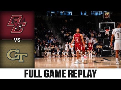 Boston College vs. Georgia Tech Full Game Replay | 2025-26 ACC Men's Basketball