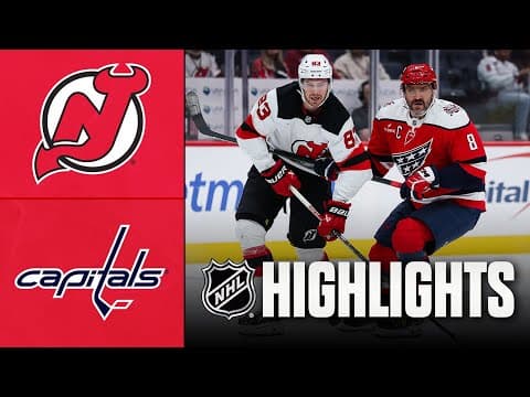 NHL Highlights | Devils vs. Capitals | November 15, 2025