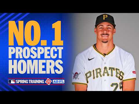 Konnor Griffin CRUSHES his first home run of Spring Training! 💥⚾️ (MLB's No. 1 prospect of 2026)