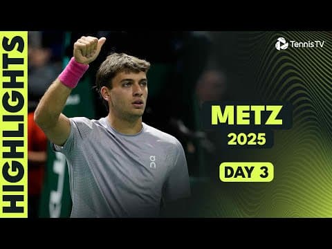 Moutet Takes On Vukic; Cobolli & Sonego Clash I Metz 2025 Day 3 Highlights