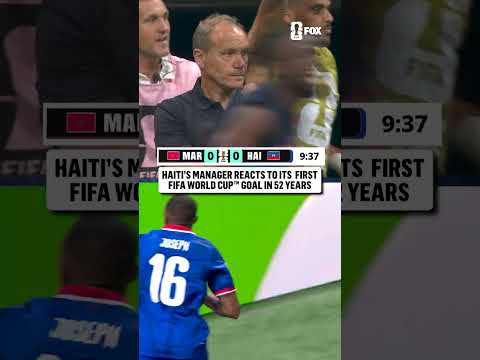 Sébastien Migné kept it cool after Haiti's opening goal 🇭🇹