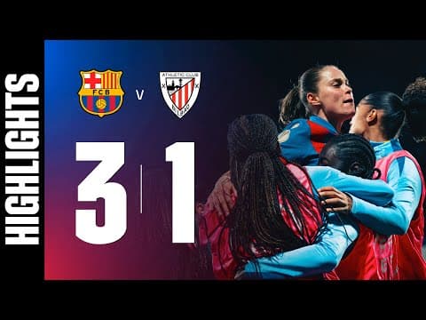 HIGHLIGHTS | FC BARCELONA 3 vs 1 ATHLETIC CLUB | SPANISH SUPER CUP SEMIFINAL 🔵🔴