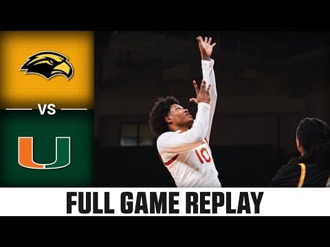 Southern Miss vs. Miami Full Game Replay | 2025-26 ACC Men’s Basketball