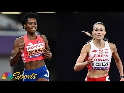 Marileidy Paulino BARELY survives, onto 400m final after backing off early in semis | NBC Sports