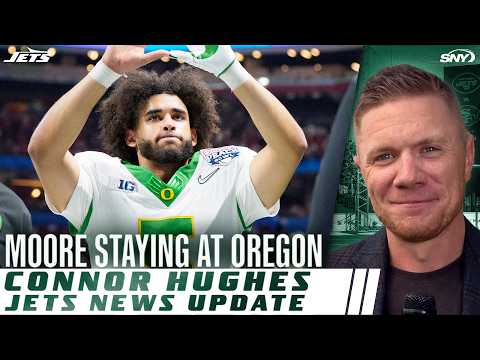 Connor Hughes on Dante Moore staying at Oregon, what Jets' QB options are for next season