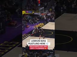 LeBron SAVES the play 👏