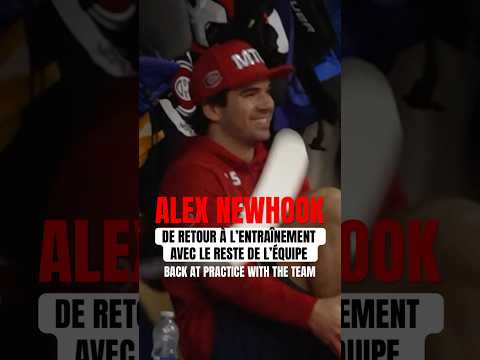 Newhook rejoins the team for practice #Hockey #NHL
