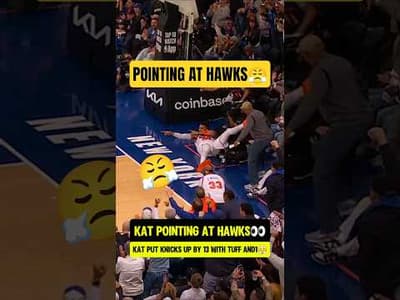 KAT was emoting on Hawks ALL NIGHT💀