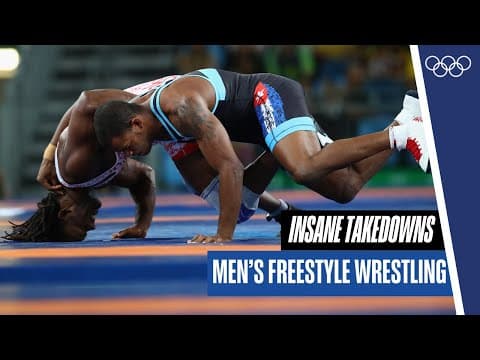 10 minutes of insane takedowns in men's freestyle wrestling! 🤼‍♀️ 💪