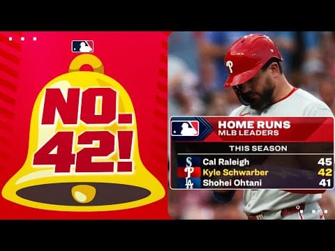 SCHWAR💣 NO. 42! Kyle Schwarber takes back the NL home run 👑 after this MAMMOTH BLAST! 💥