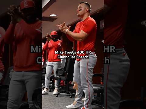 Mike Trout’s Clubhouse Speech 🥹