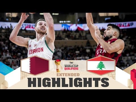 Qatar 🇶🇦 v Lebanon 🇱🇧 | Extended Highlights | FIBA Basketball World Cup 2027 Asian Qualifiers
