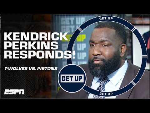 Kendrick Perkins RESPONDS to Timberwolves vs. Pistons EJECTIONS! 🍿 | Get Up