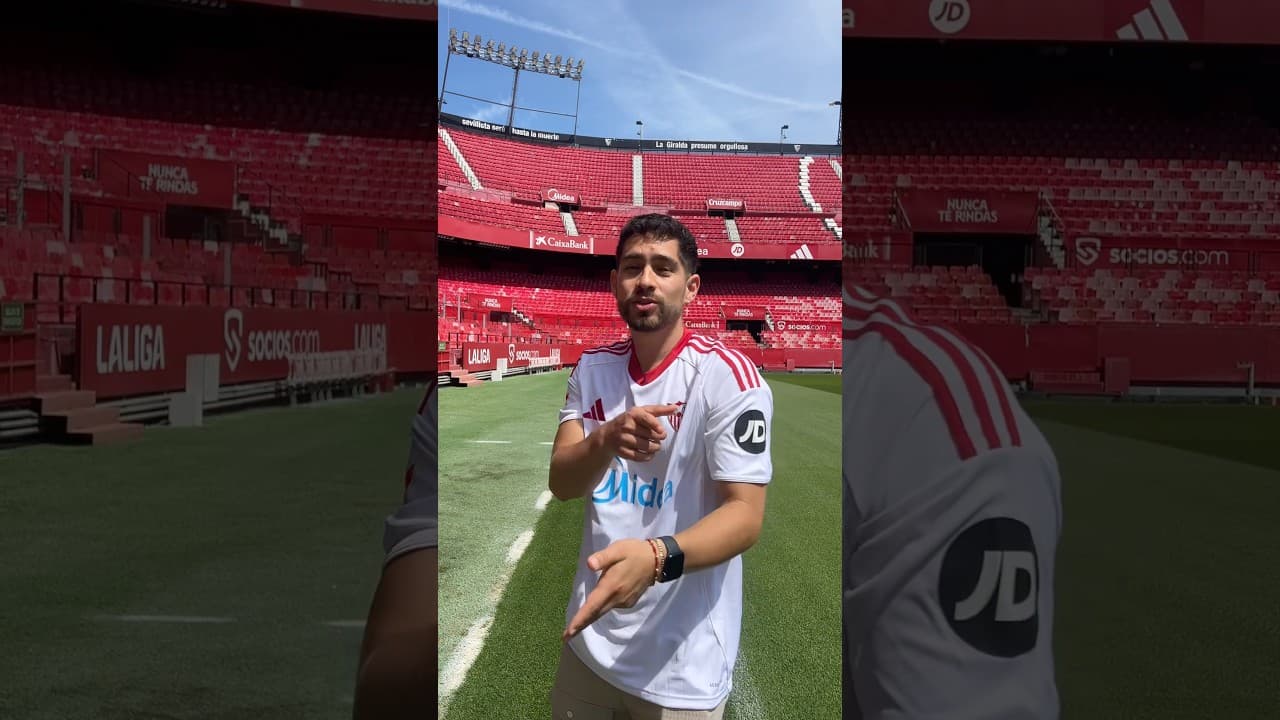 Cris Vega con el Flow 🎶🇨🇴 #lareinadelflow #sevillafc #futbol #colombia