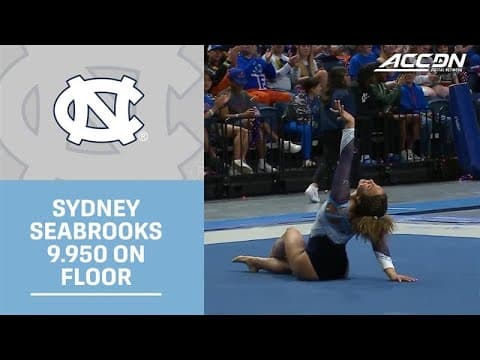 UNC's Sydney Seabrooks Comes In 1st With 9.950 On Floor Exercise | 2026 ACC Gymnastics
